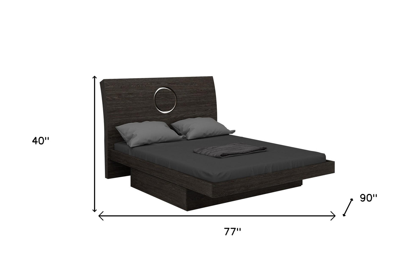 Gray King Bed Frame