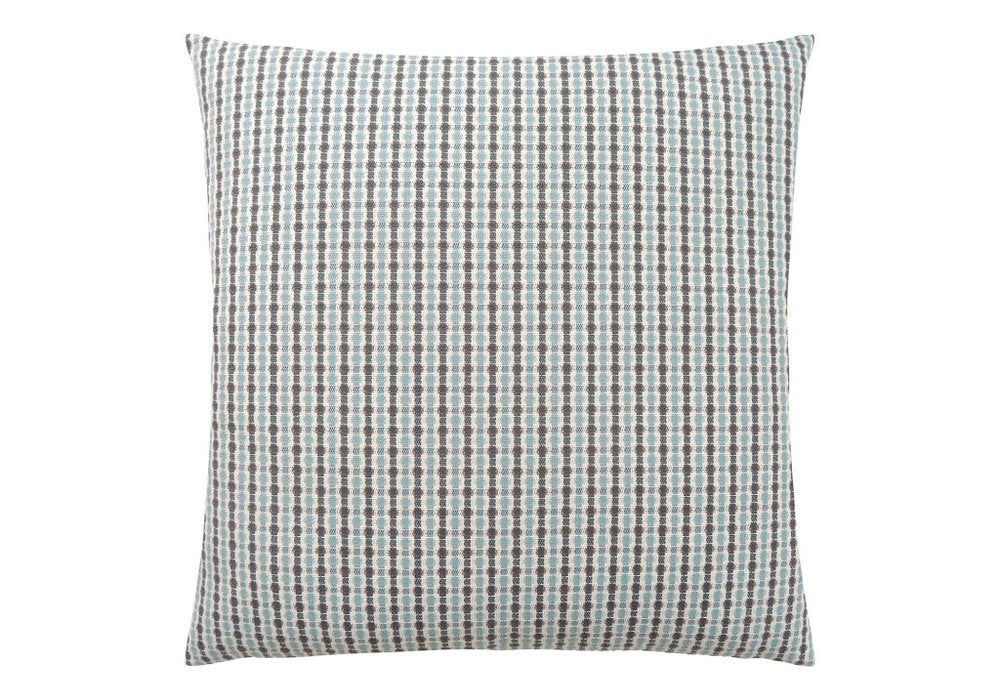 18" X 18" Taupe Polyester Striped Zippered Pillow