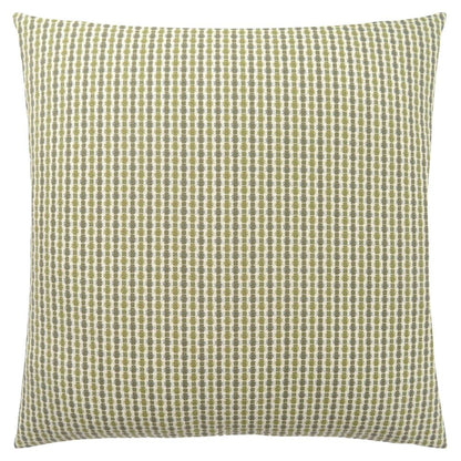 18" X 18" Taupe Polyester Striped Zippered Pillow