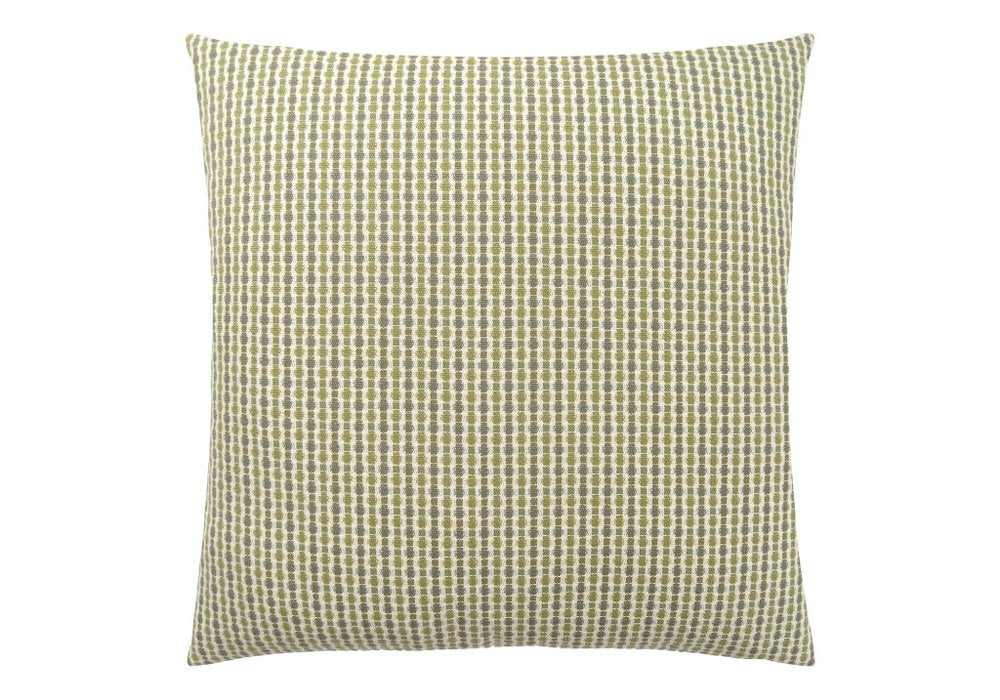 18" X 18" Taupe Polyester Striped Zippered Pillow