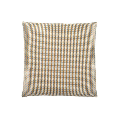 18" X 18" Taupe Polyester Striped Zippered Pillow