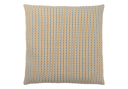 18" X 18" Taupe Polyester Striped Zippered Pillow