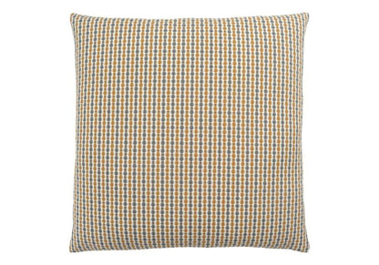 18" X 18" Taupe Polyester Striped Zippered Pillow