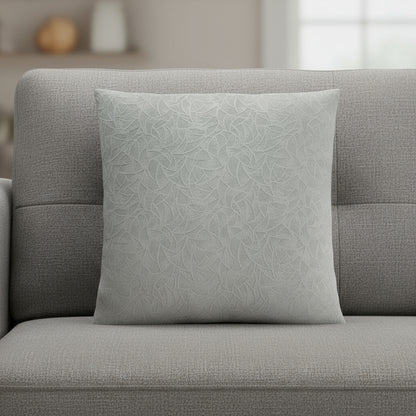 18" X 18" Taupe Velvet Polyester Abstract Zippered Pillow