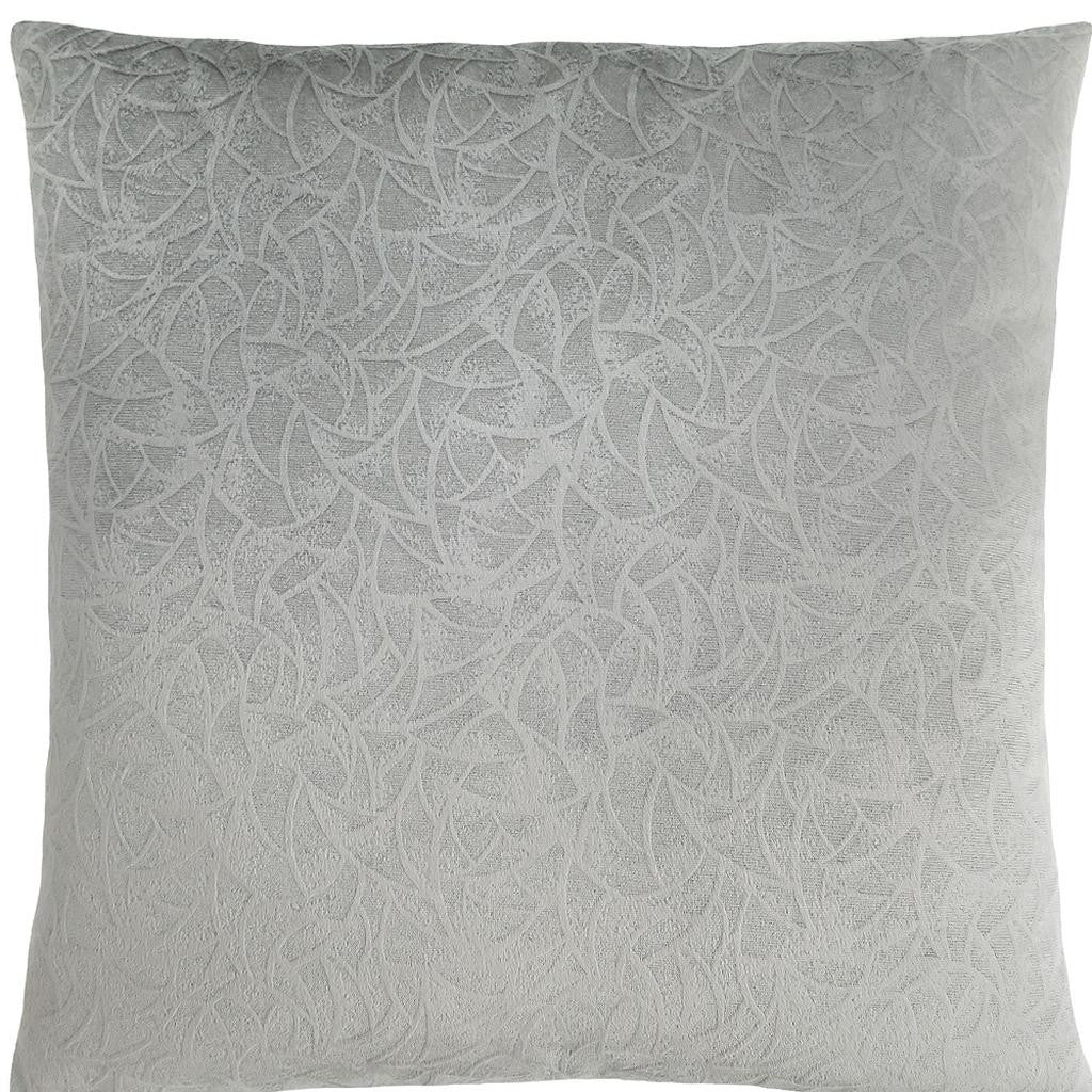 18" X 18" Taupe Velvet Polyester Abstract Zippered Pillow