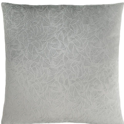 18" X 18" Taupe Velvet Polyester Abstract Zippered Pillow