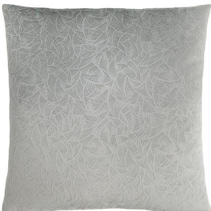 18" X 18" Taupe Velvet Polyester Abstract Zippered Pillow