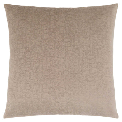 18" X 18" Dark Gray Velvet Polyester Mosaic Zippered Pillow