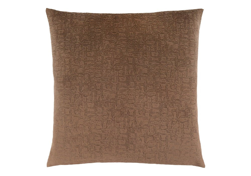 18" X 18" Gray Velvet Polyester Mosaic Zippered Pillow