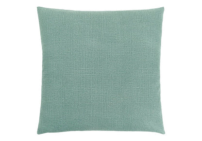 18" X 18" Light Green Polyester Interlocking Zippered Pillow