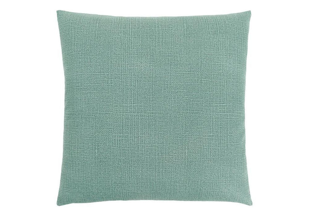 18" X 18" Light Green Polyester Interlocking Zippered Pillow