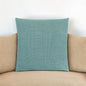 18" X 18" Light Green Polyester Interlocking Zippered Pillow