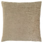 18" X 18" Tan Polyester Zippered Pillow