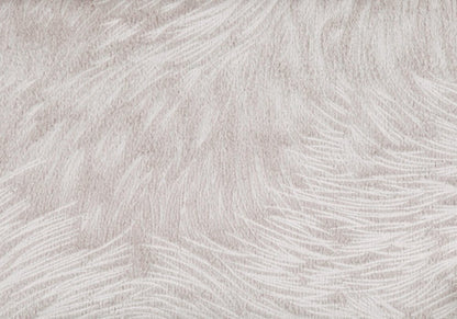 18" X 18" Taupe Velvet Polyester Feather Zippered Pillow