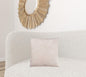 18" X 18" Taupe Velvet Polyester Feather Zippered Pillow