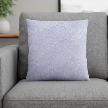 18" X 18" Taupe Velvet Polyester Feather Zippered Pillow