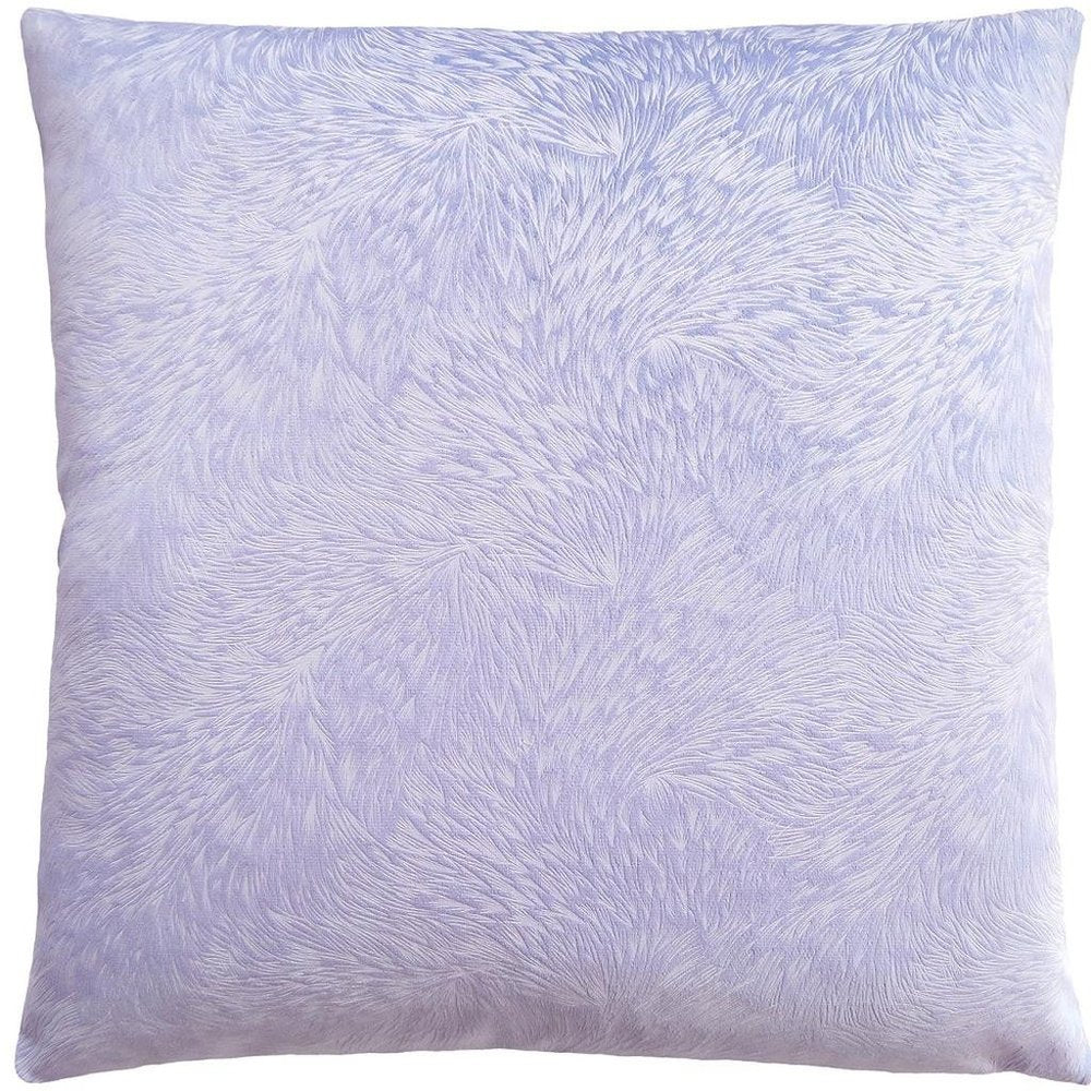 18" X 18" Taupe Velvet Polyester Feather Zippered Pillow