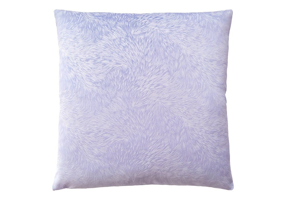 18" X 18" Taupe Velvet Polyester Feather Zippered Pillow