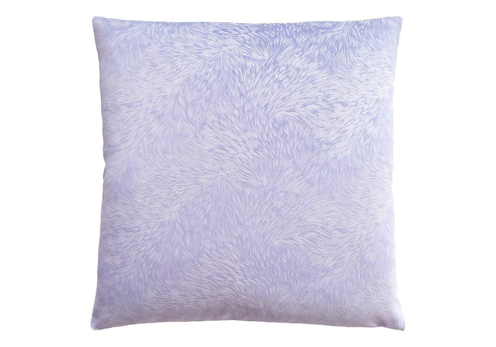 18" X 18" Taupe Velvet Polyester Feather Zippered Pillow