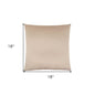 18" X 18" Gold Polyester Zippered Pillow