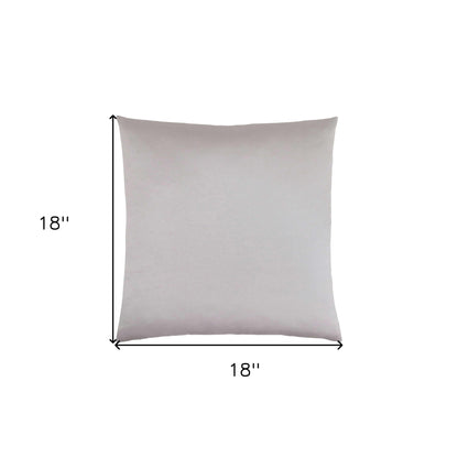 18" X 18" Gold Polyester Zippered Pillow