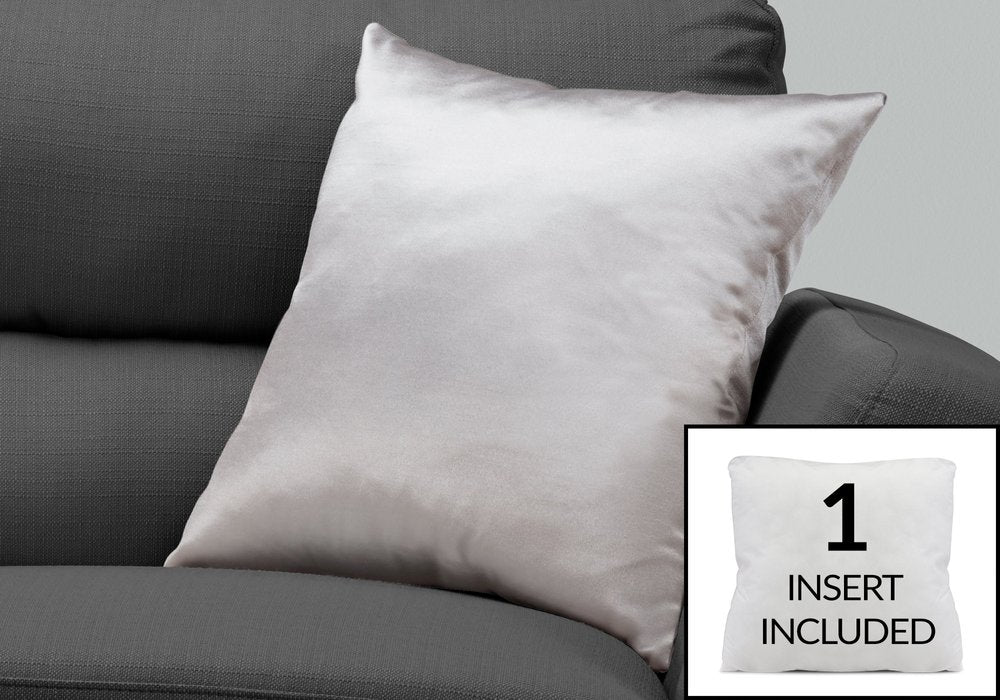18" X 18" Gold Polyester Zippered Pillow