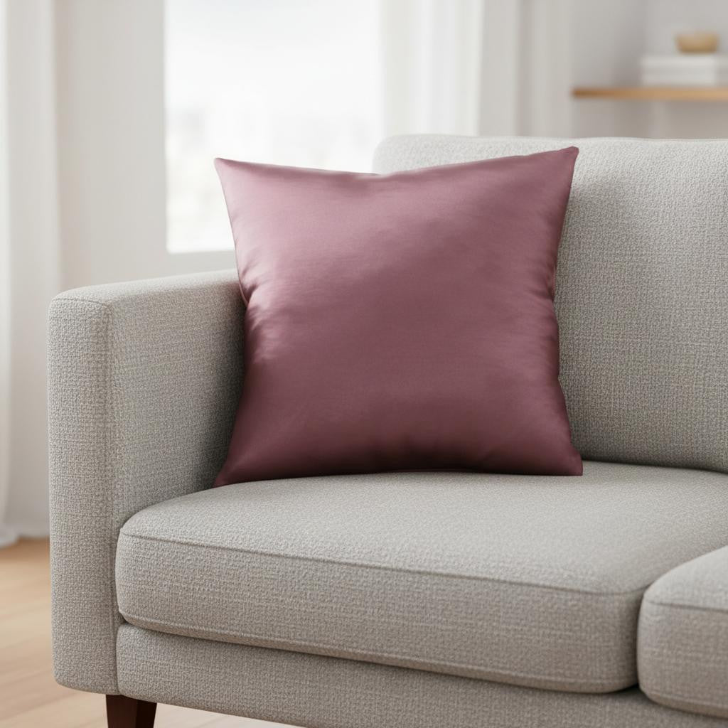 18" X 18" Gold Polyester Zippered Pillow