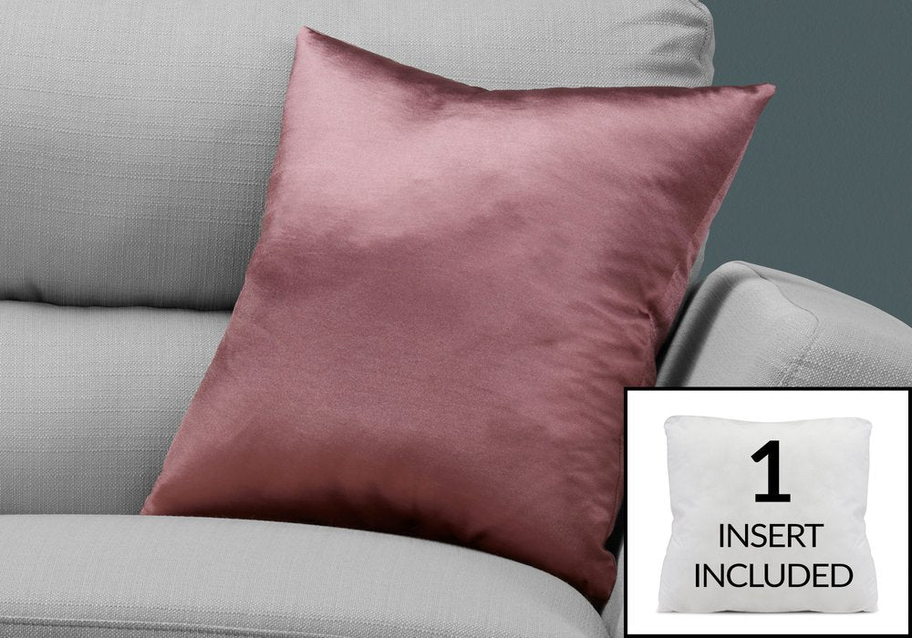 18" X 18" Gold Polyester Zippered Pillow