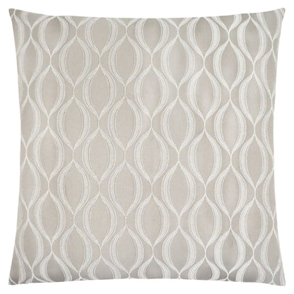 18" X 18" Taupe Polyester Ogee Zippered Pillow