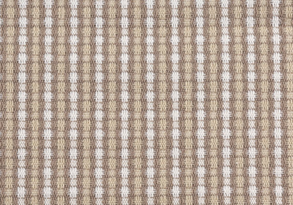 Set Of Two 18" X 18" Taupe Polyester Striped Zippered Pillow