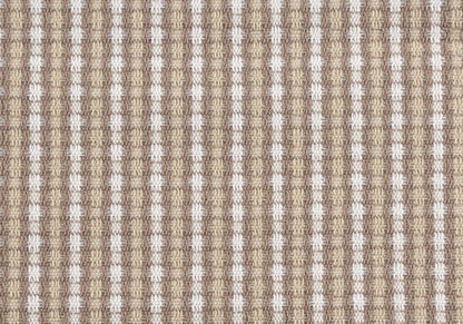 Set Of Two 18" X 18" Gold and White Polyester Striped Zippered Pillow