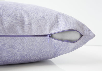 Set Of Two 18" X 18" Taupe Polyester Feather Zippered Pillow