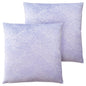 Set Of Two 18" X 18" Purple Polyester Feather Zippered Pillow