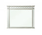 42" Silver Wood Framed Mounted Dresser Mirror