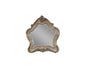 48" Oak Abstract Wood Framed Mounted Dresser Mirror