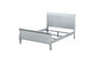 Off White Solid Wood Twin Bed Frame