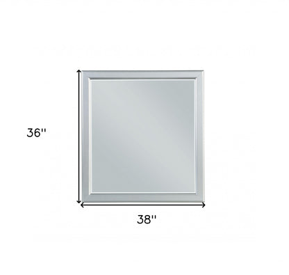 38" Rectangle Wall Mounted Accent Mirror