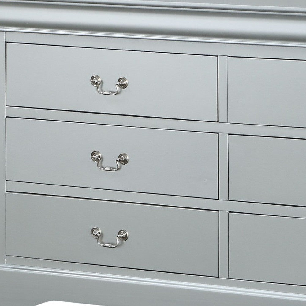 15" White Solid Wood Double Dresser