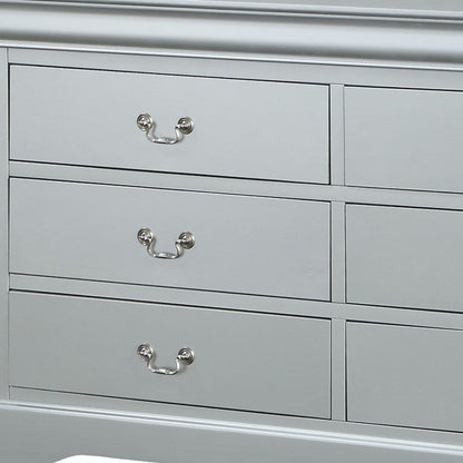 15" White Solid Wood Double Dresser