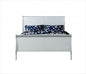 King Silver Sleigh Bed