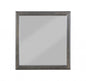 38" Gray Square Wood Framed Accent Mirror