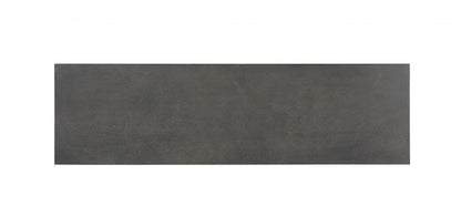 57" Gray Solid Wood Six Drawer Double Dresser