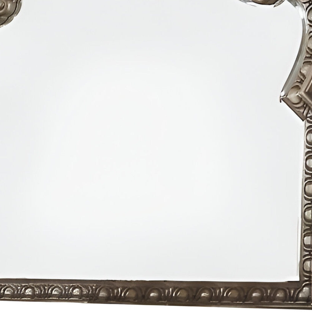 41" Champagne Irregular Framed Accent Mirror