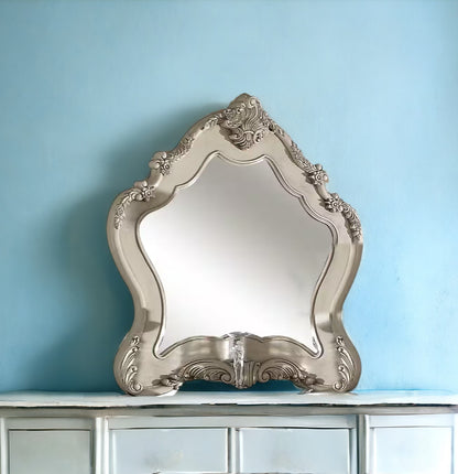 38" Silver Square Framed Accent Mirror