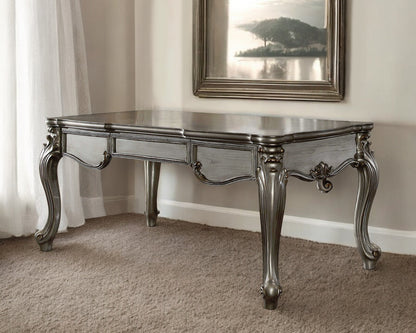 35" Silver Executive Desk