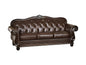 37" Espresso Top Grain Leather Sofa