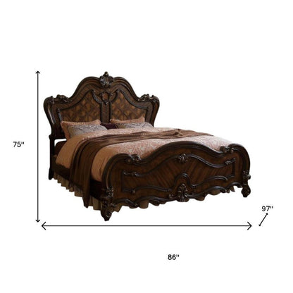 Brown King Bed Frame