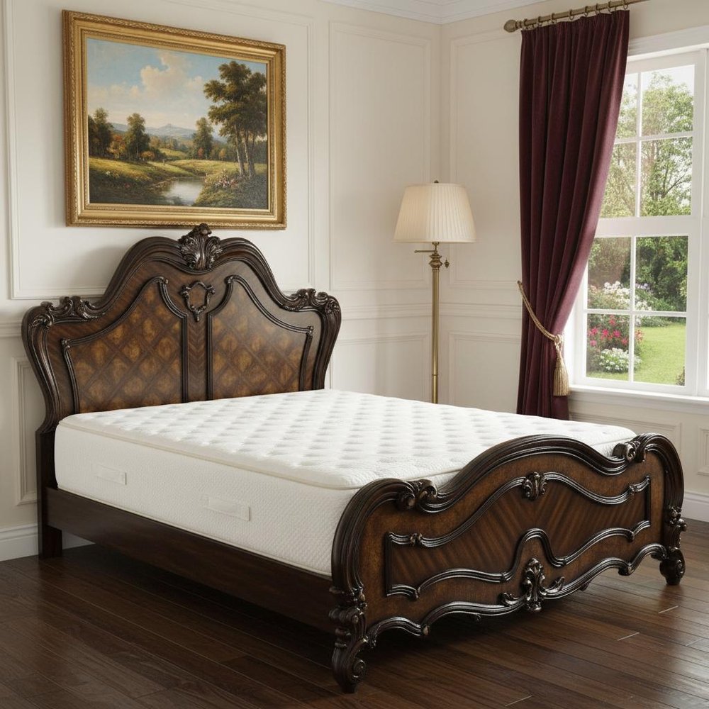 Brown King Bed Frame