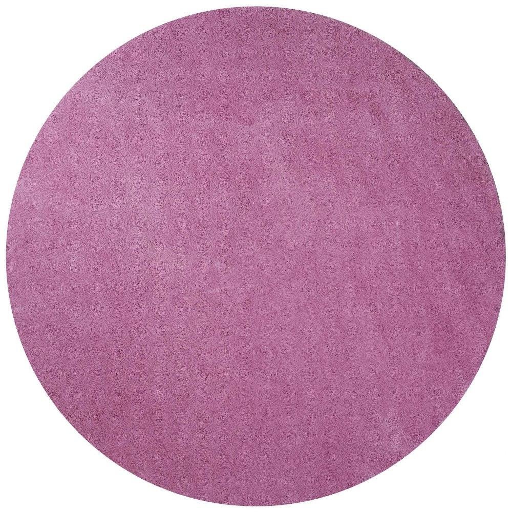 8' X 10' Hot Pink Shag Hand Woven Area Rug