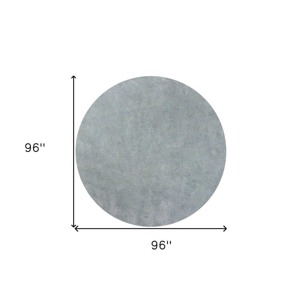 8' X 11' Blue Shag Hand Woven Area Rug